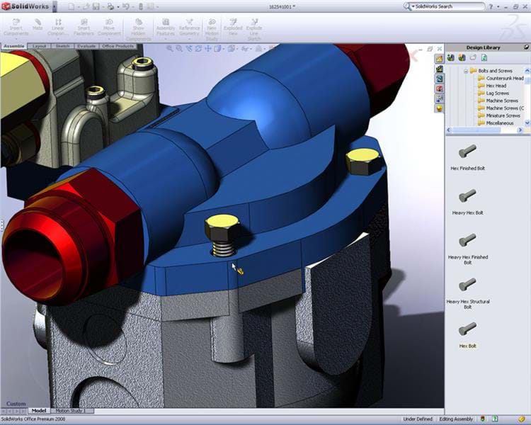 SOLIDWORKS 3D CAD Toolbox Design Library Capabilties