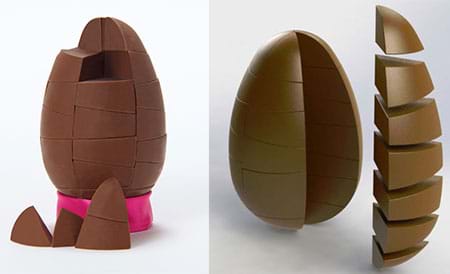 SolidWorks Chocolate Egg Render