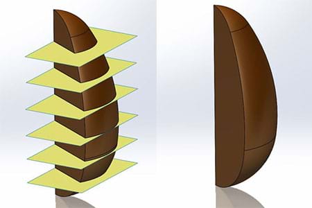 SolidWorks Chocolate Egg Split