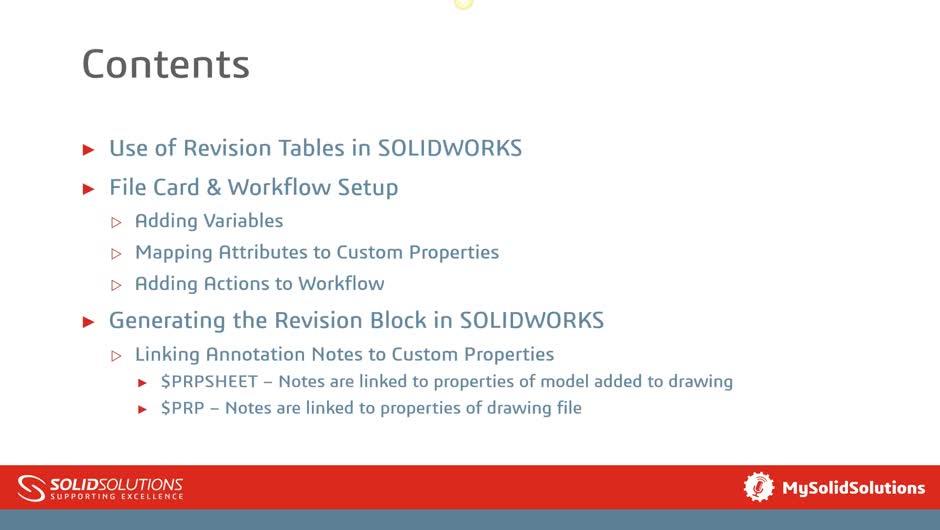 Configuring a Revision Block in PDM