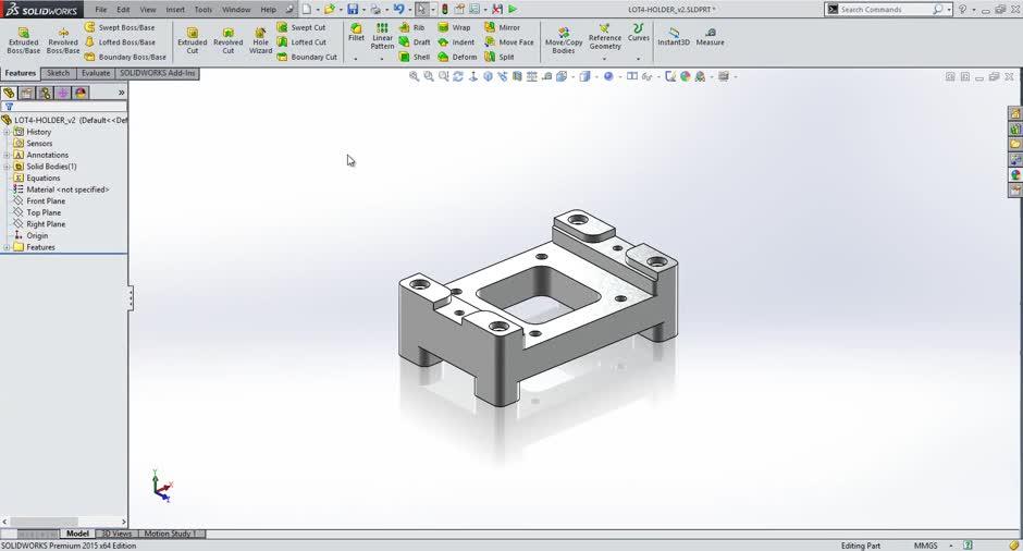 SolidWorks APP Centre of Gravity
