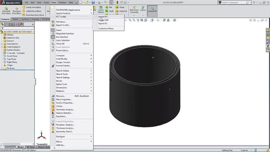 SolidWorks APP - BIM Export