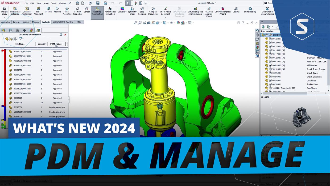 What's New in SOLIDWORKS PDM & Manage for 2024