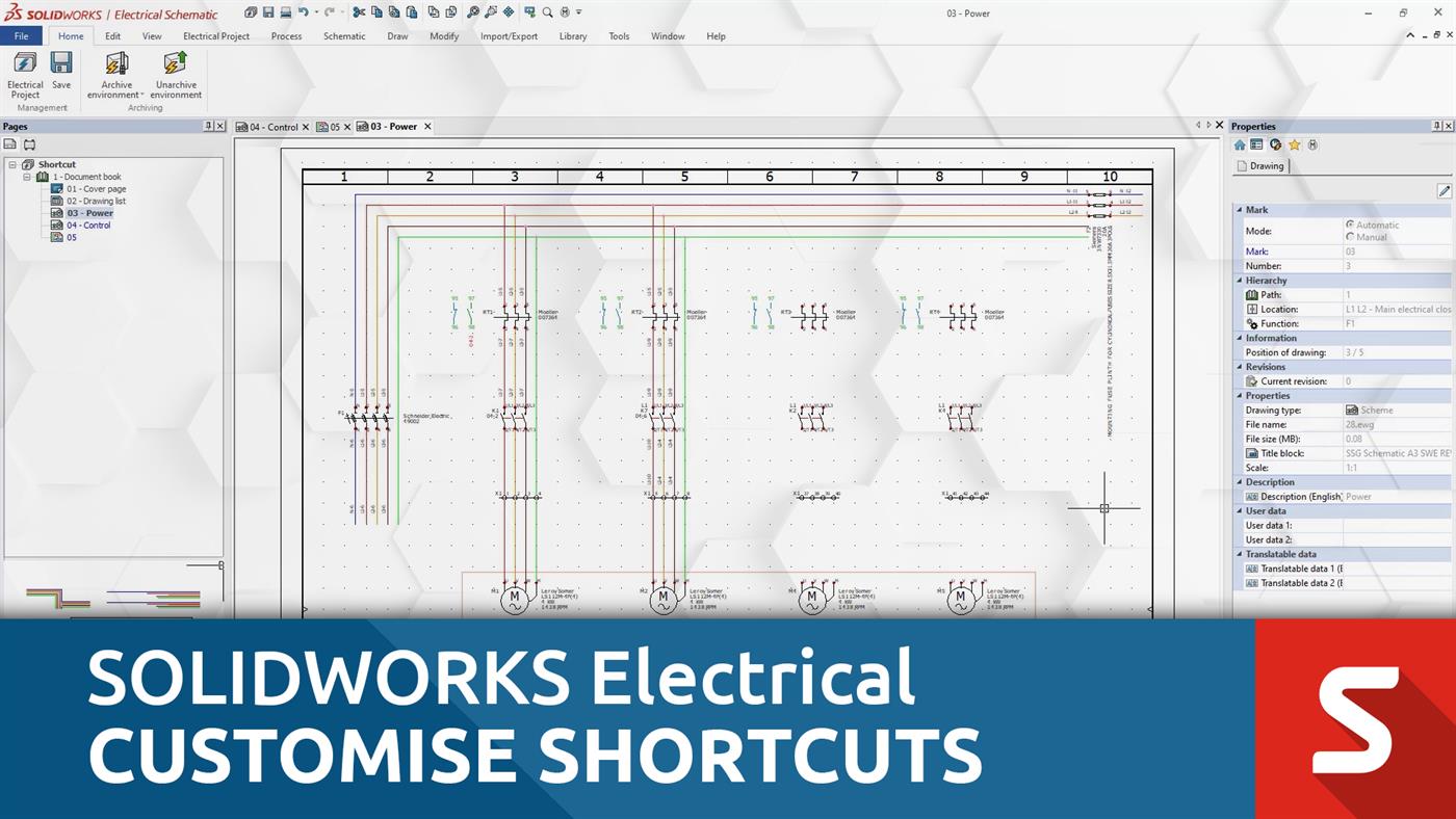 Customize SOLIDWORKS Electrical Shortcuts