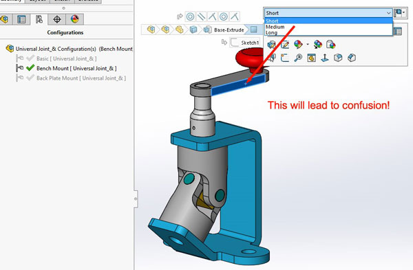 SOLIDWORKS Configurations - Assembly