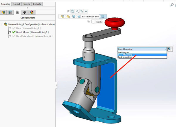 SOLIDWORKS Configurations - Assembly