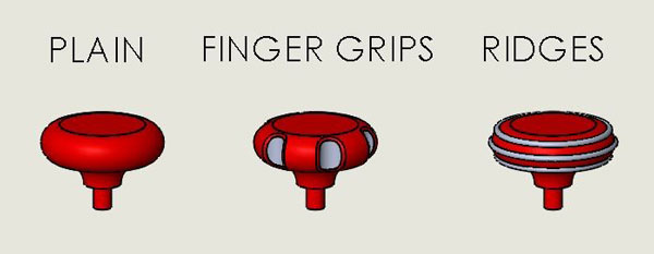 Plain Finger Grips Ridges Configuration Example