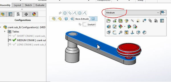 SOLIDWORKS Configurations - Assembly