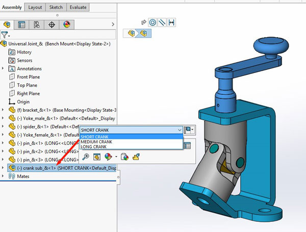 Configurations, SOLIDWORKS