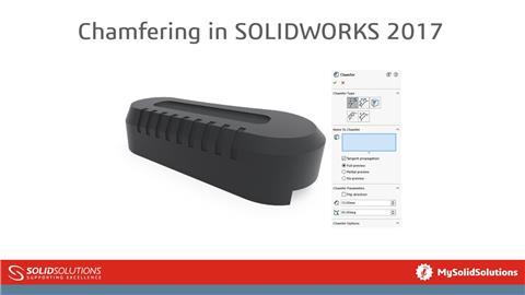 Chamfering in SOLIDWORKS 2017