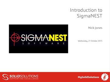 Introduction to SigmaNEST