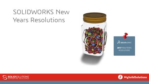 SOLIDWORKS New Years Resolutions