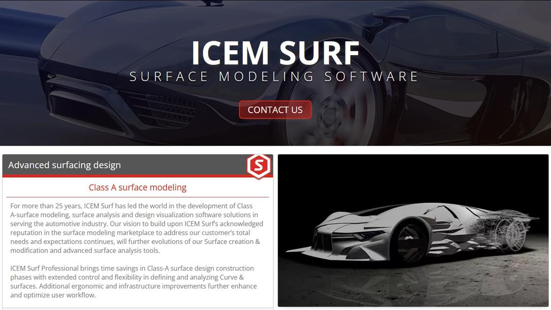 CATIA ICEM Surf High quality Class A surfacing tools to the automoti