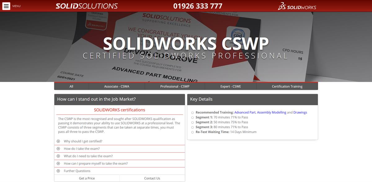 solidworks certification