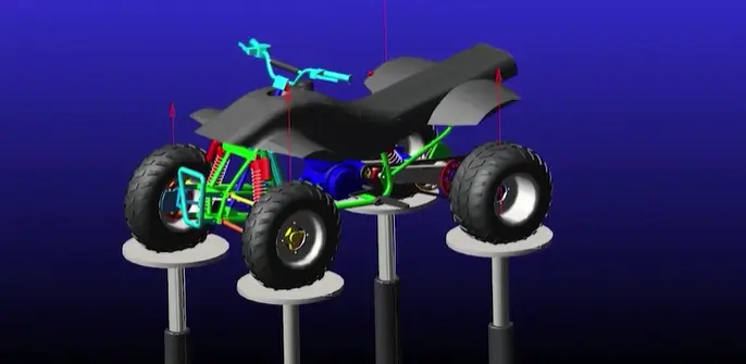 four post motion simulation