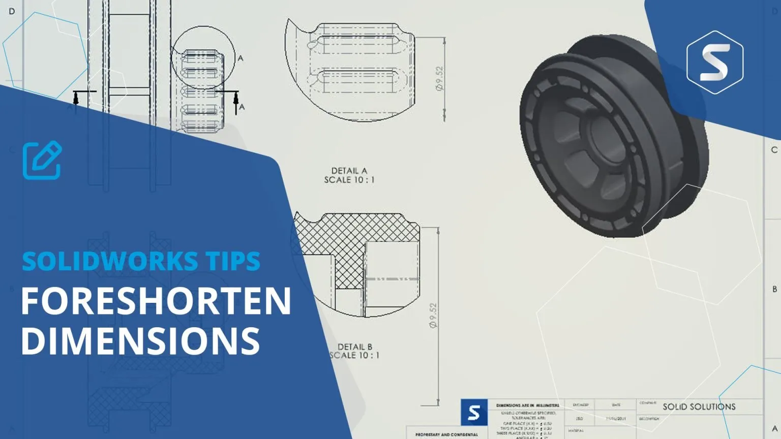 Solidworks-Foreshortened-Dimensions