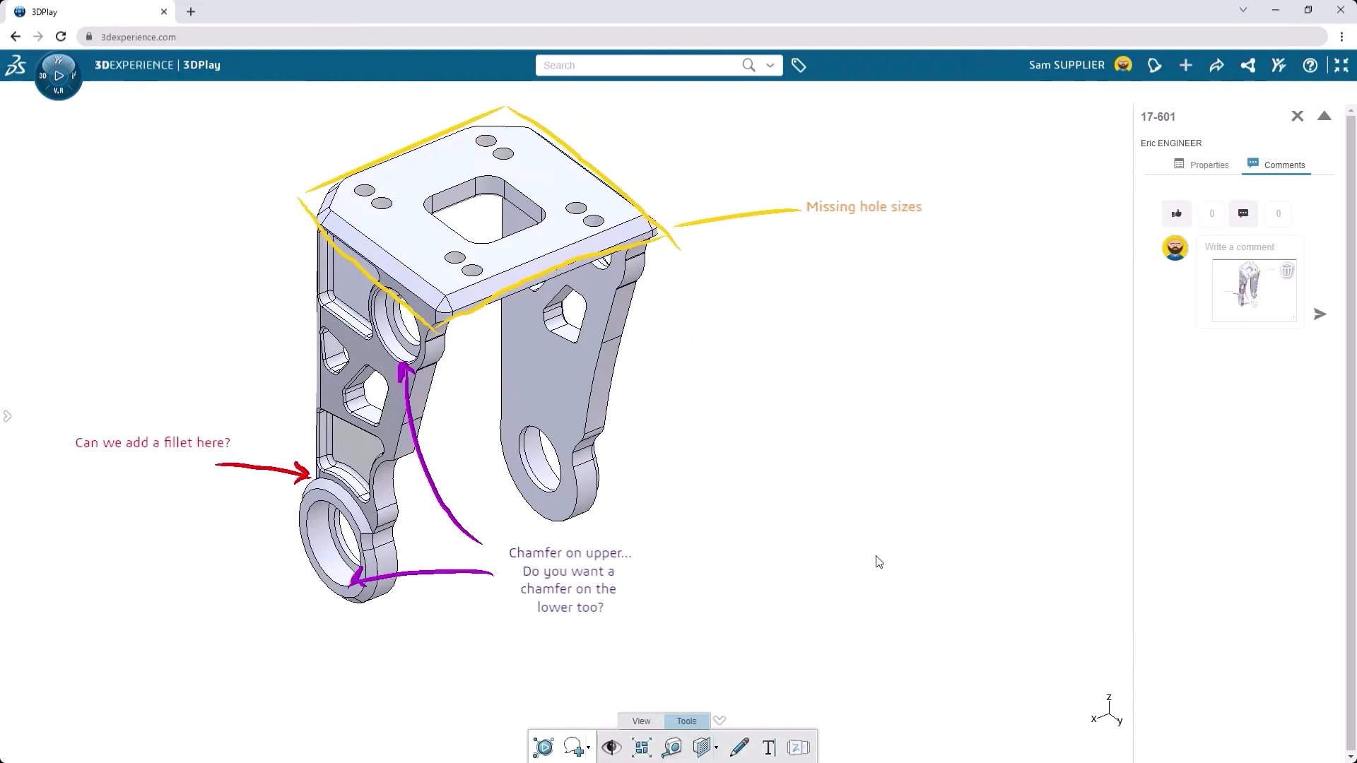 share and markup solidworks cloud services