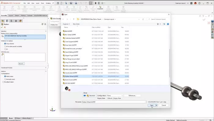 solidworks 2023 replace-component-and-auto-optimise-resolve-mode