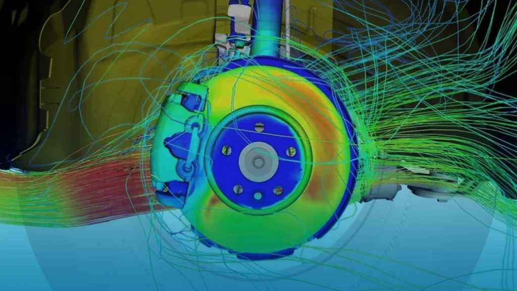 SOLIDWORKS CFD Flow Simulation Training 13 powerflow-powertherm-brakes-CFD-flow-simulation-training