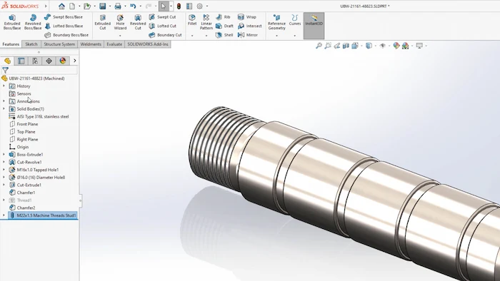 solidworks 2022_9_stud_wizard
