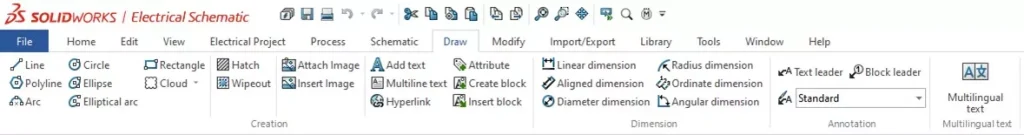solidworks-electrical-draw-tab