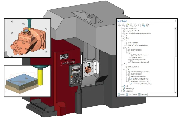 solidcam post processor - machine simulation
