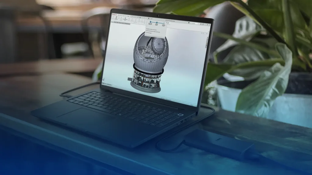 solidworks laptop on desk