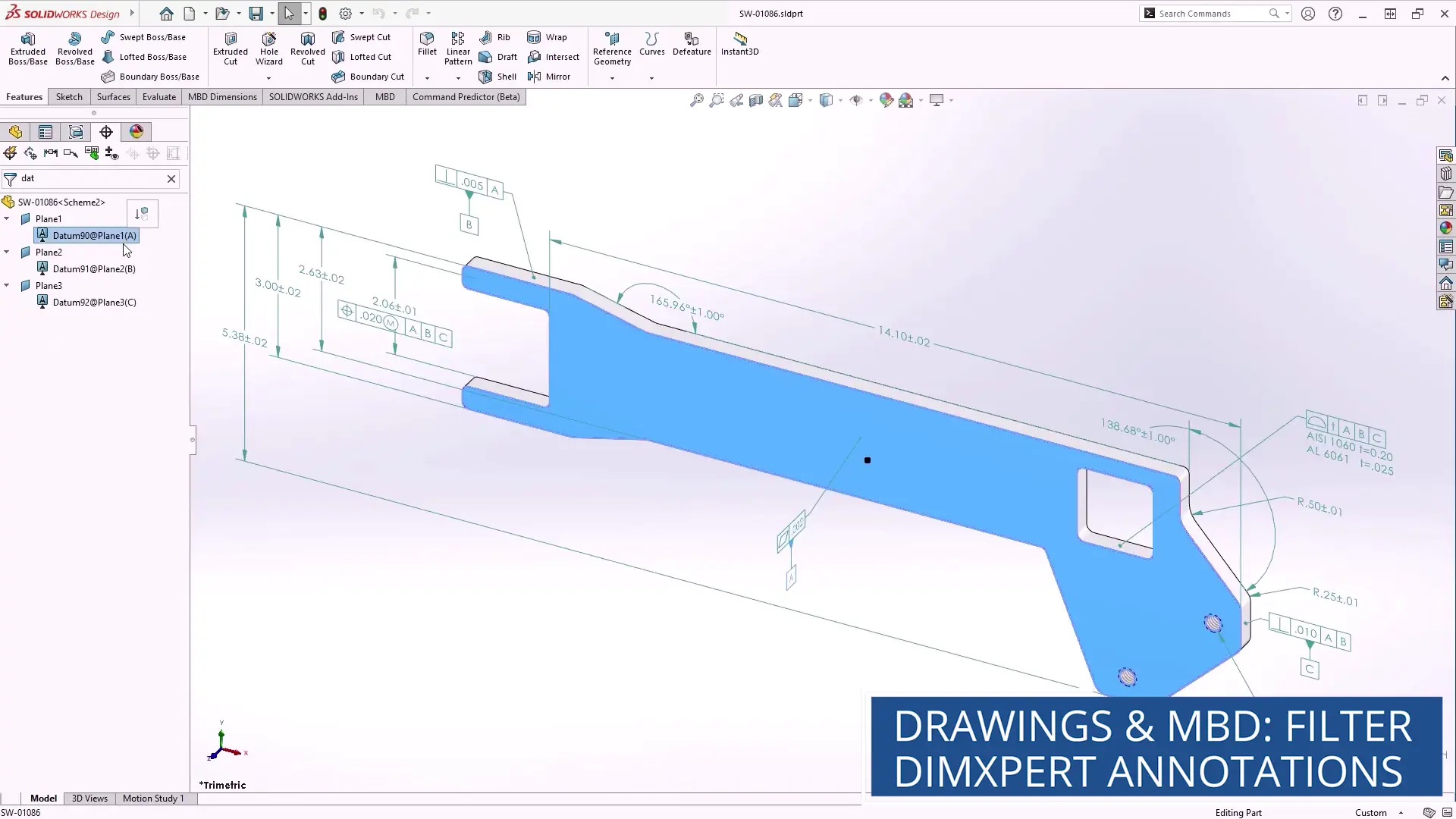solidworks drawings mbd 2026 dimxpert manager