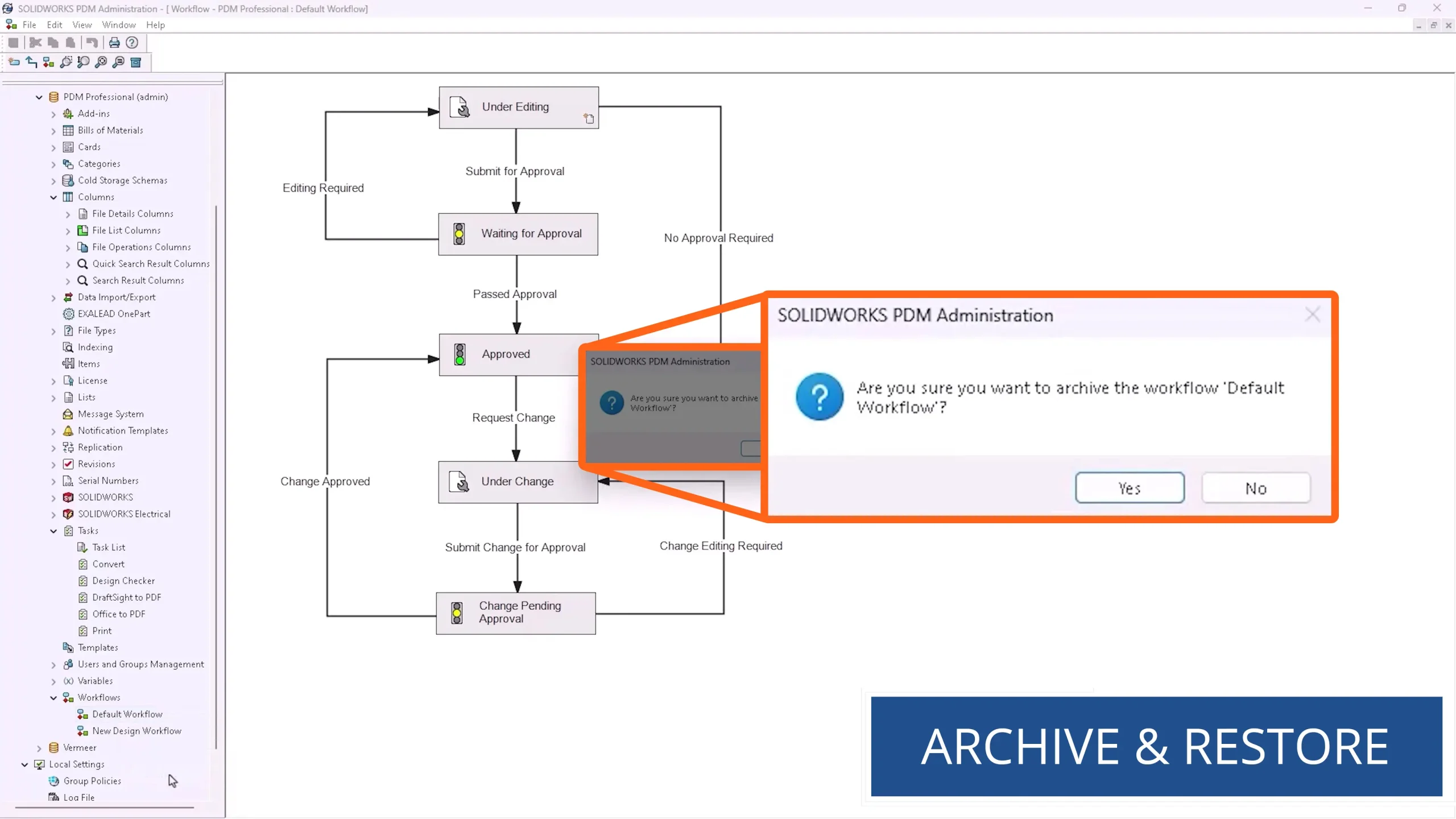 solidworks pdm 2026 workflow archiving scaled