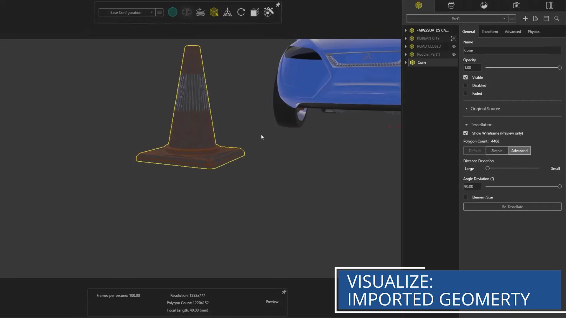 solidworks visualize 2026 optimised geometry import