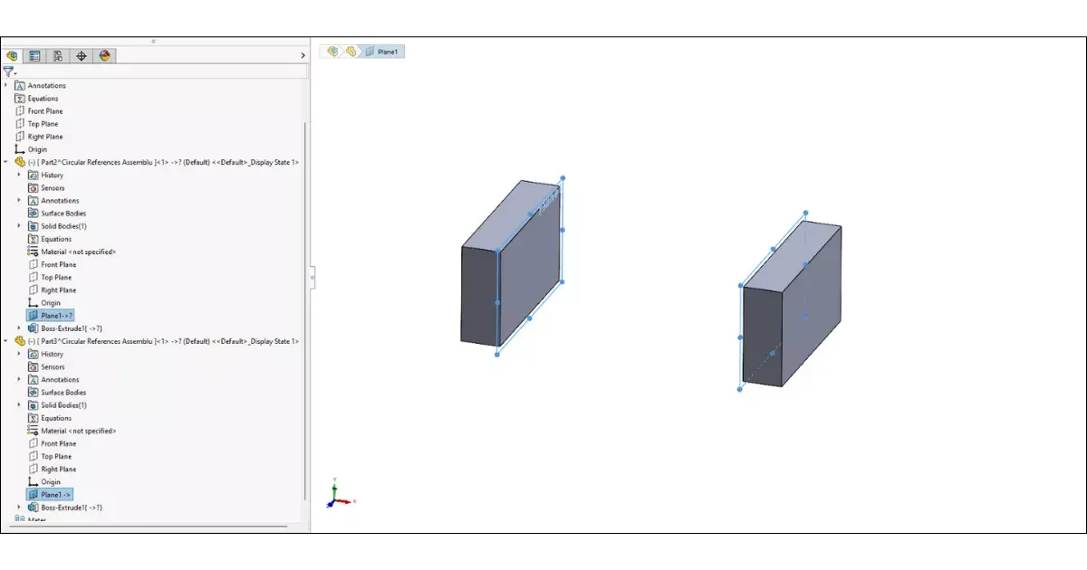 the infinite loop? how to find and fix circular references in solidworks 1 the infinite loop