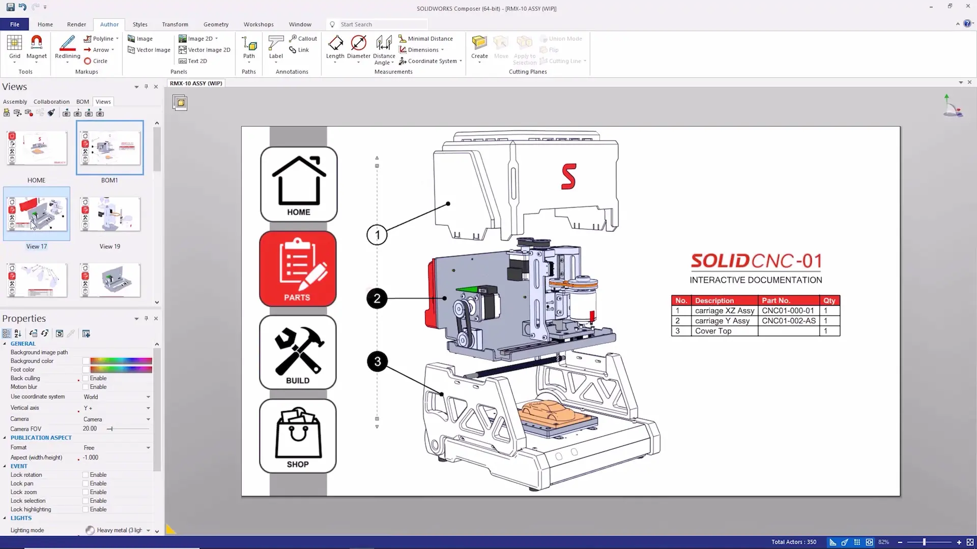what are the 3 main benefits to using solidworks composer composer interface