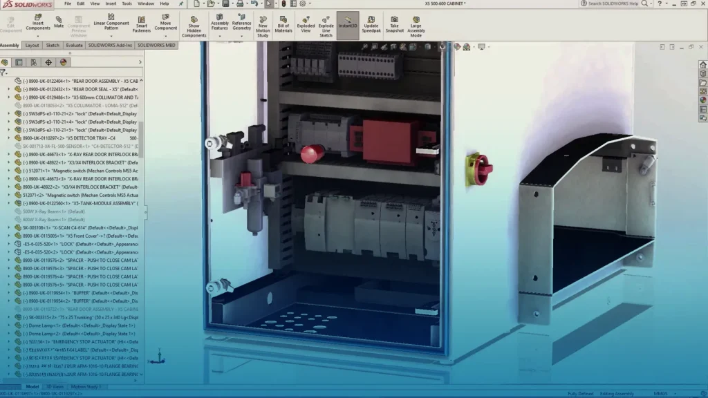 solidworks electrical 3d cabinet