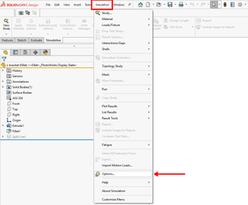best practices for storing solidworks simulation results 5 opening the solidworks simulation settings