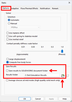 best practices for storing solidworks simulation results 8 setting a new results folder for solidworks simulation