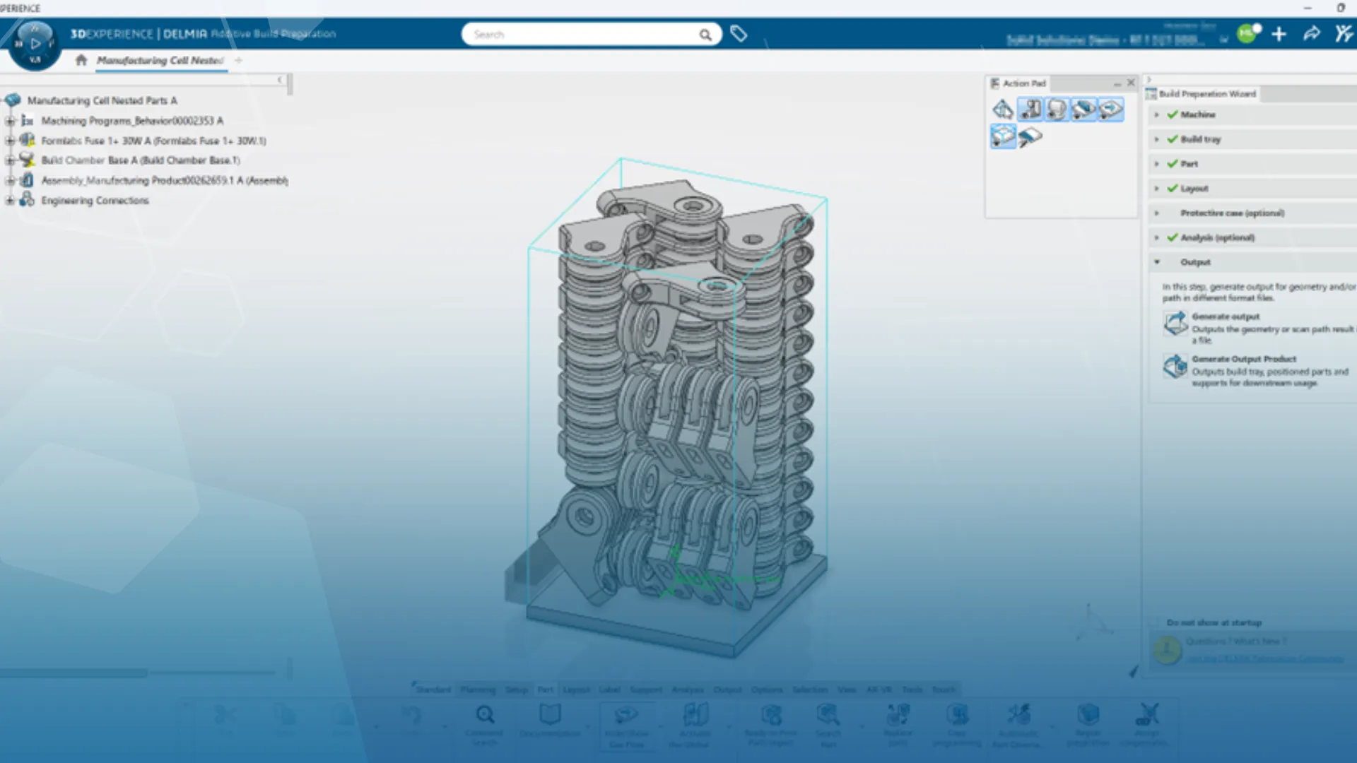 Nesting 3D printed components using the additive build preparation app ...