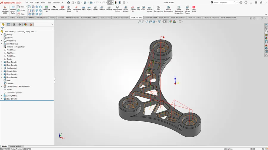 solidcam in solidworks: full cad integration 2