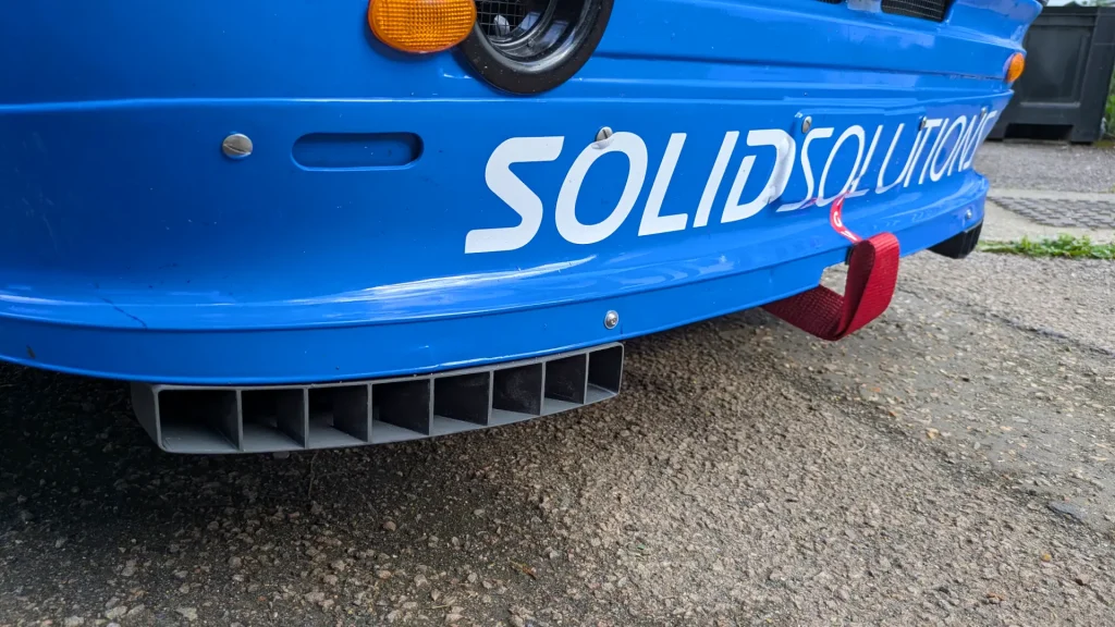 brake cooling duct, designed in solidworks and 3d printed, installed on the alfa-sud.