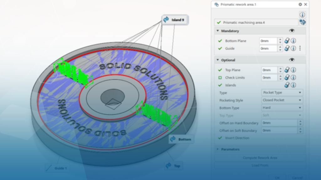 Feature Image Rework Areas 3Dexperience DELMIA Machining