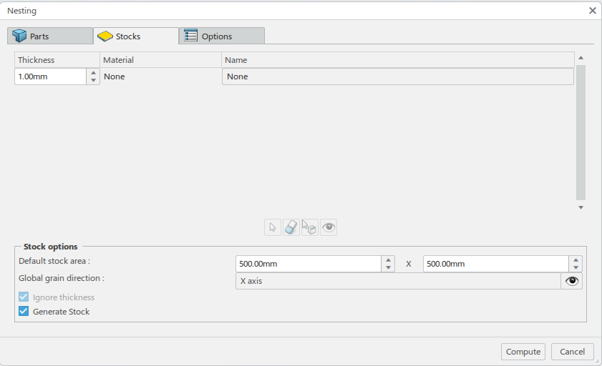 Nesting 2D Components In 3DEXPERIENCE DELMIA 6 Stock size assignment