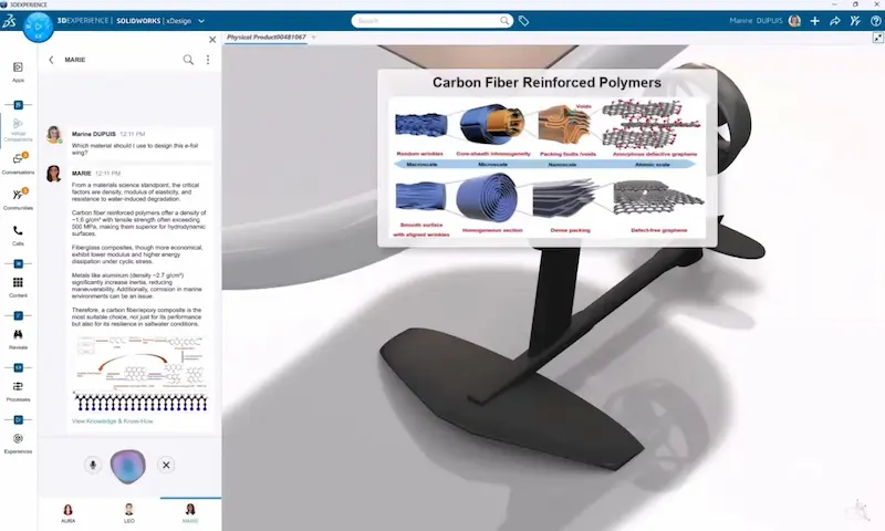 SOLIDWORKS AI Virtual Companions 4 SOLIDWORKS Virtual Companion Marie