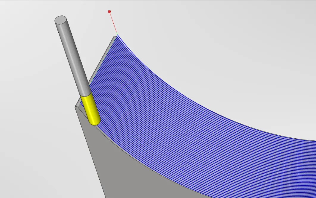 SolidCAM HSS Parallel to surface
