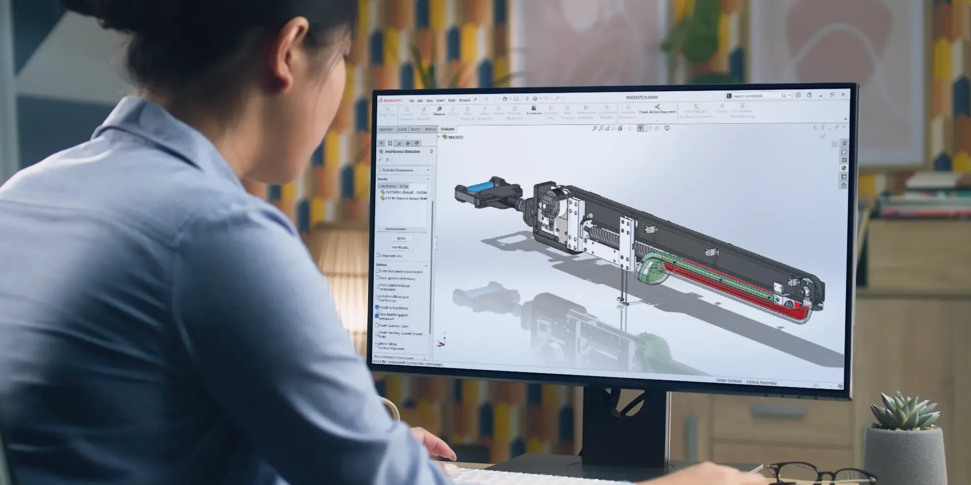 solidworks user testing assembly interference