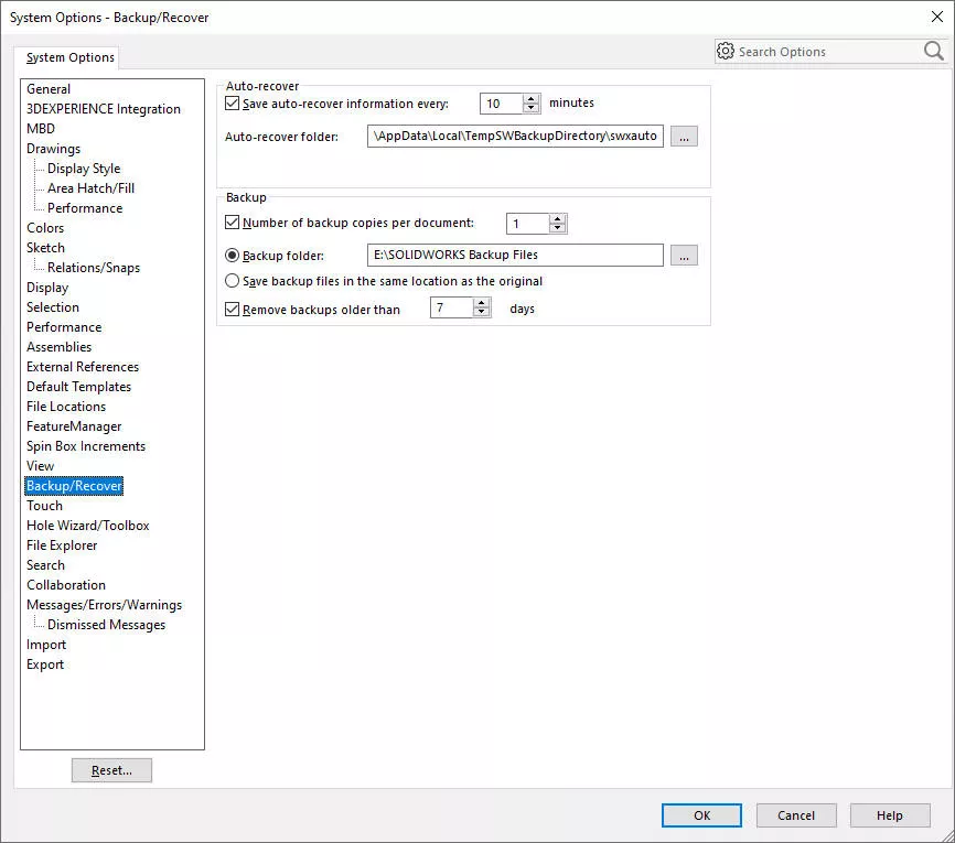 02 backup recovery options