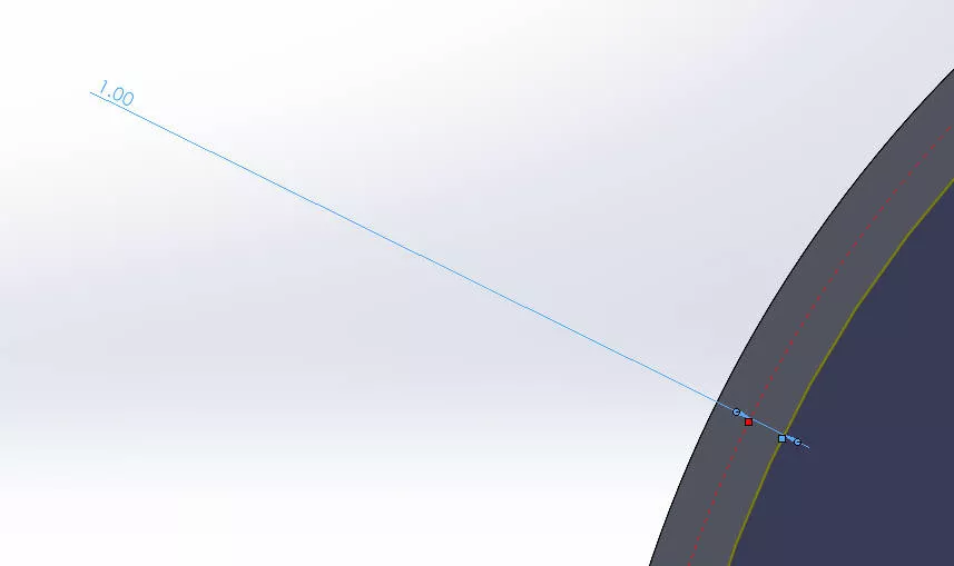 why are solidworks dimensions yellow? 3 03 red square