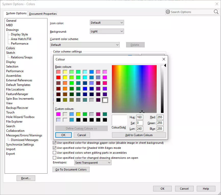 SOLIDWORKS Tips: How to Change Your SOLIDWORKS Background Colour ...