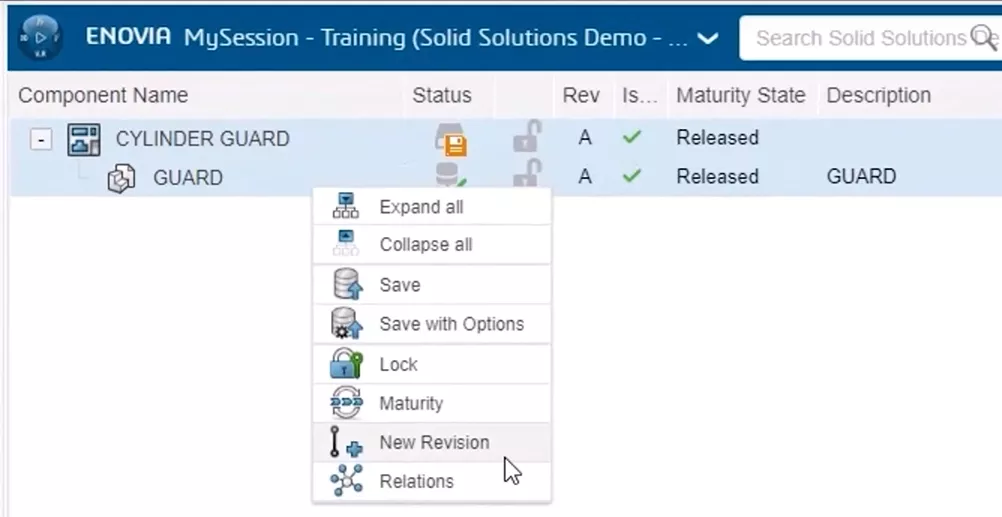 how to revision solidworks files and release engineering data in the 3dexperience platform 4 4