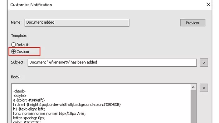 01 customise template pdm