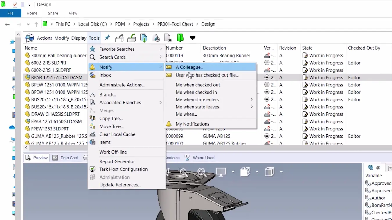 data management: 10 tips to mastering solidworks pdm 2025 5 b0106 004