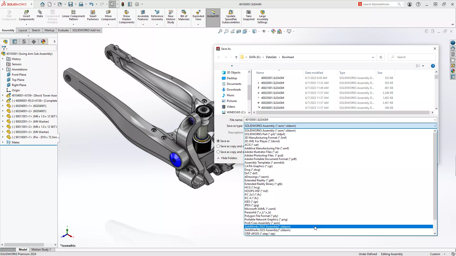 what's new in solidworks 2024: top 10 new features 7 solidworks%20assemblies%20previous%20release%20compatibility